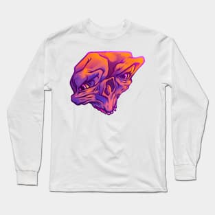 Purple Skull Long Sleeve T-Shirt